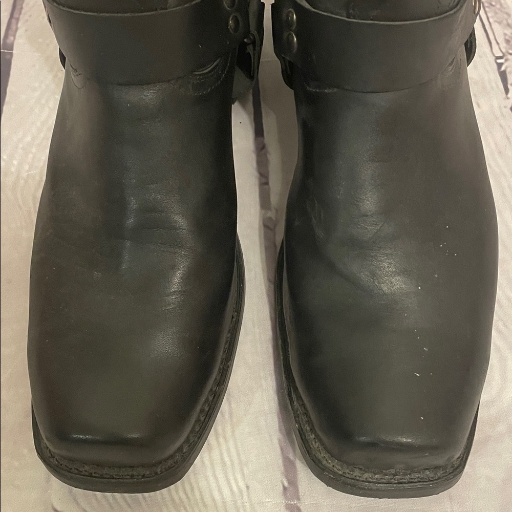 Boulet Black Leather Motorcycle Boots Men’s Size 11.5 - Picture 6 of 13